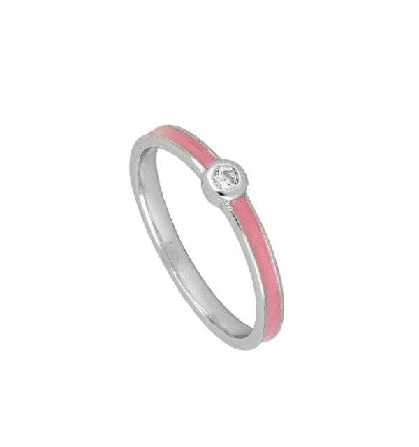 RING SASHA PINK SILVER | Bymarta.es