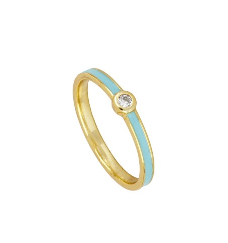 ANILLO SASHA BLUE GOLD | Bymarta.es