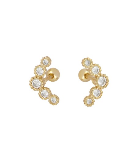 EARRING DANILA PIERCING GOLD | Bymarta.es
