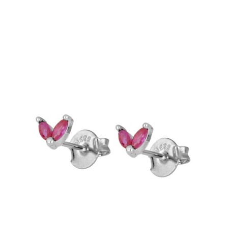 PENDIENTES CELIA FUCHSIA SILVER | Bymarta.es