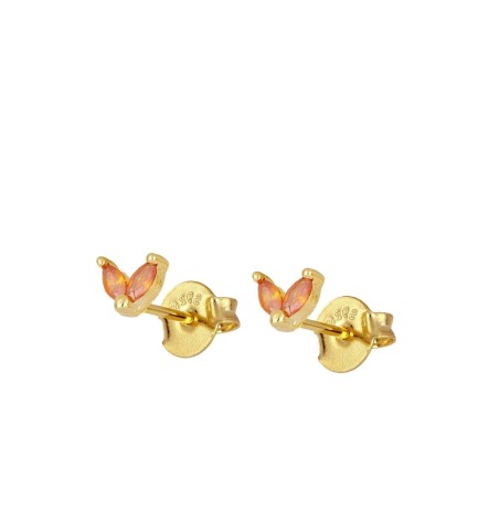 EARRING CELIA NARANJA GOLD | Bymarta.es