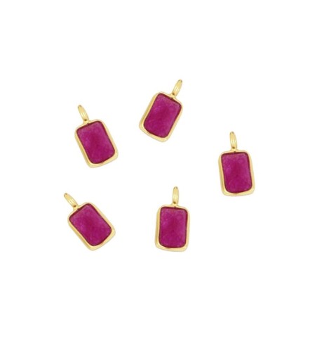 TICK JADE FUCSIA CHARM GOLD | Bymarta.es