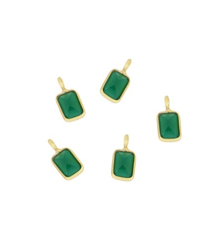 TICK CALCEDONIA VERDE CHARM GOLD | Bymarta.es