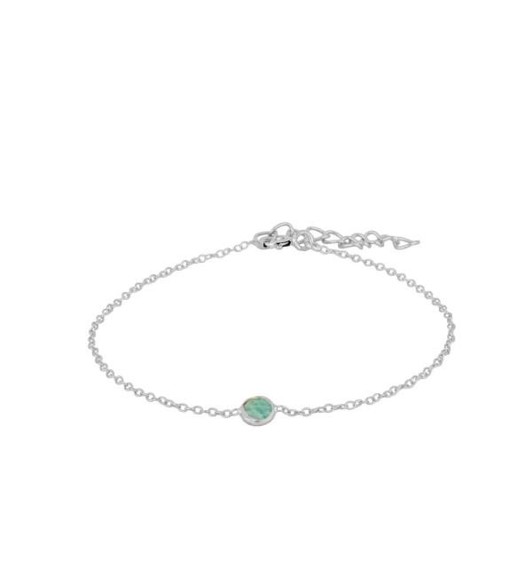 Pulsera de plata 925 con amazonita