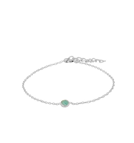 Pulsera de plata 925 con amazonita
