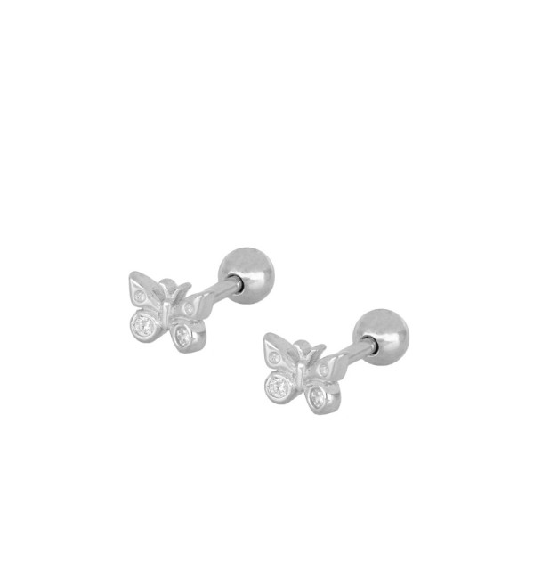 EARRING DINAE PIERCING SILVER | Bymarta.es