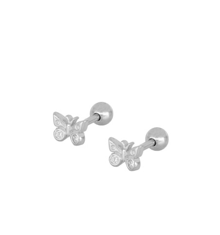 EARRING DINAE PIERCING SILVER | Bymarta.es
