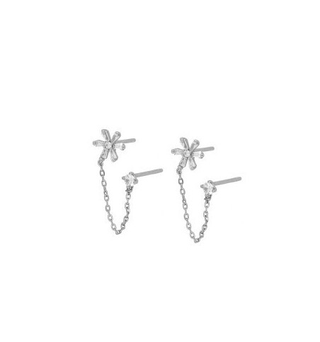 EARRING TAHIA SILVER | Bymarta.es
