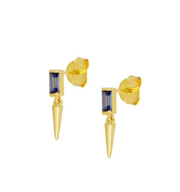 EARRING PAU BLUE GOLD | Bymarta.es