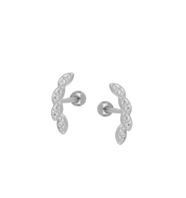 EARRING ILMA PIERCING SILVER | Bymarta.es