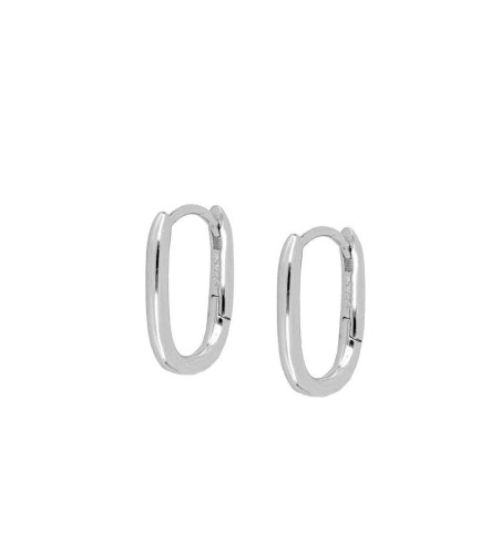 Pendiente aro, disponible en plata de primera ley, con baño de oro