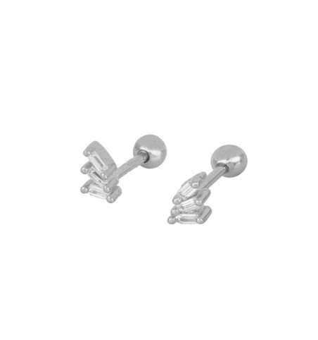 EARRING DOINA PIERCING SILVER | Bymarta.es