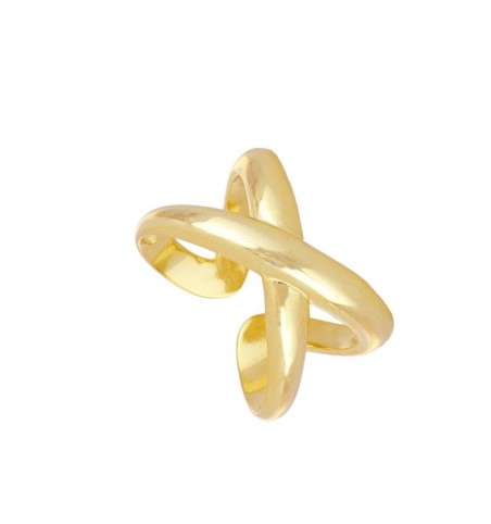 Anillo de plata con baño de oro