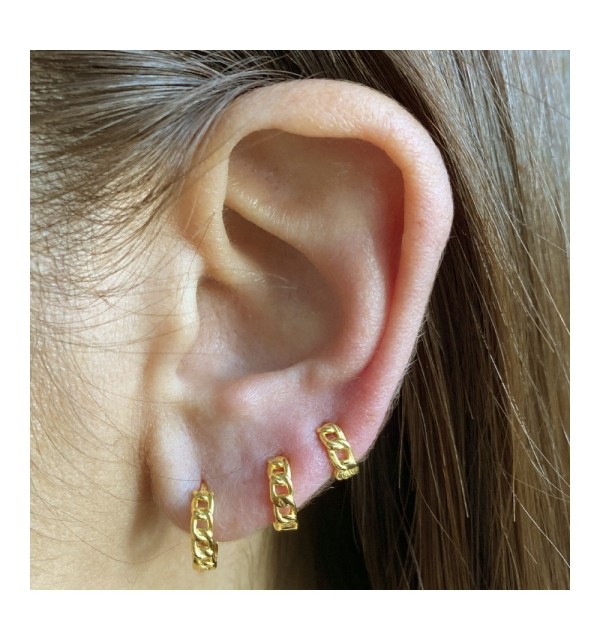 PENDIENTES LINK GOLD | Bymarta.es