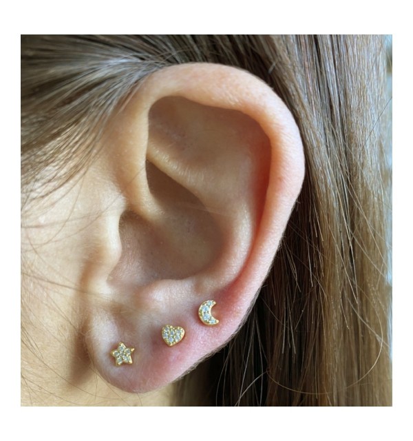 EARRING CALON PIERCING GOLD | Bymarta.es