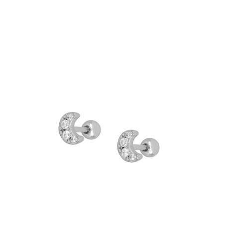 Pendiente piercing mini, disponible en plata de primera ley