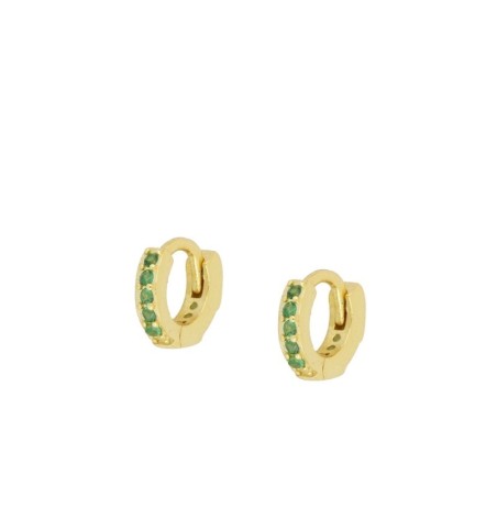 PENDIENTES CUQUI GREEN GOLD| Bymarta.es