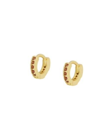 EARRING CUQUI ORANGE GOLD | Bymarta.es