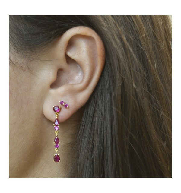 PENDIENTE SAHAR PIERCING GOLD | Bymarta.es