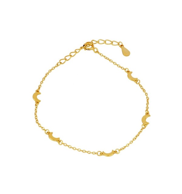 Pulsera de plata de ley , bañada en oro.