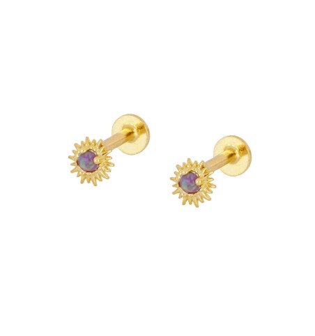 EARRING ENORA PIERCING GOLD | Bymarta.es