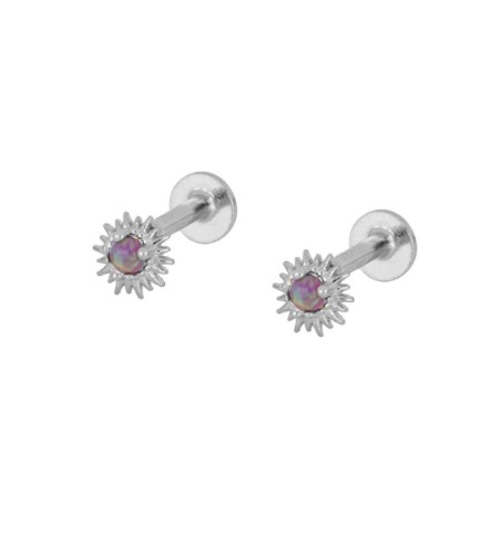 EARRING ENORA PIERCING SILVER | Bymarta.es