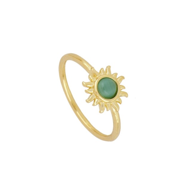 RING IDALIS GREEN GOLD | Bymarta.es