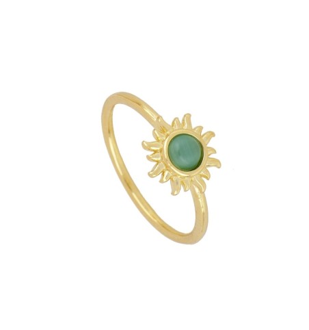 ANILLO IDALIS GREEN GOLD | Bymarta.es