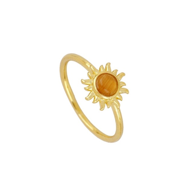 ANILLO IDALIS ORANGE GOLD | Bymarta.es