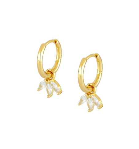 EARRING CALA HOOPS GOLD | Bymarta.es