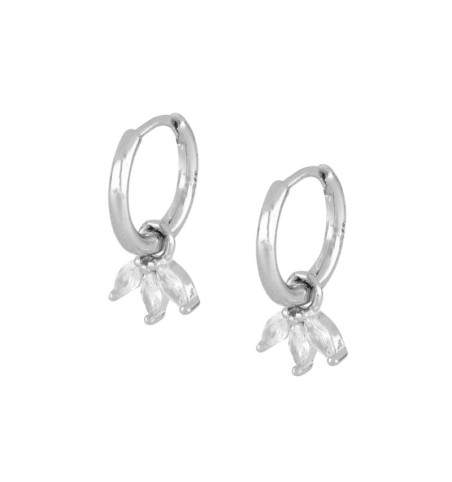 EARRING CALA HOOPS SILVER| Bymarta.es