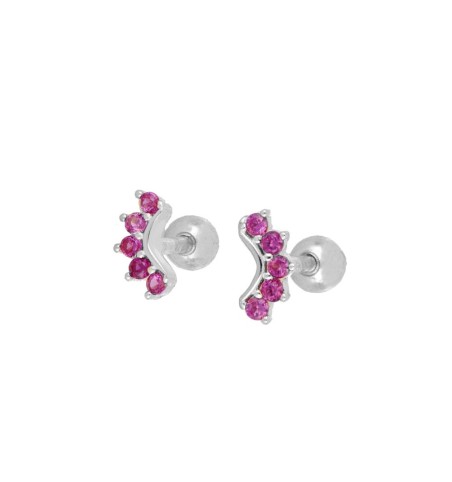 Pendiente piercing mini, disponible en plata de primera ley
