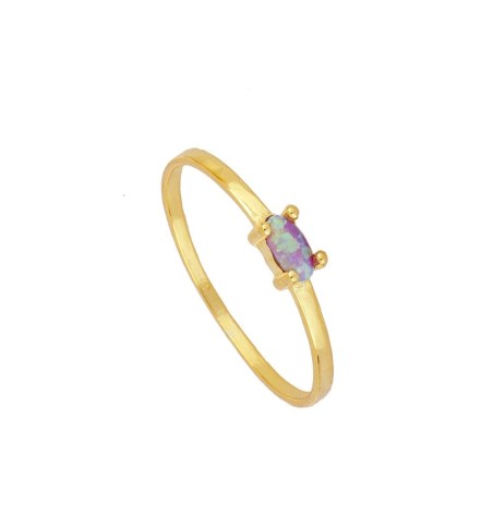 RING NOUR LILAC GOLD | Bymarta.es