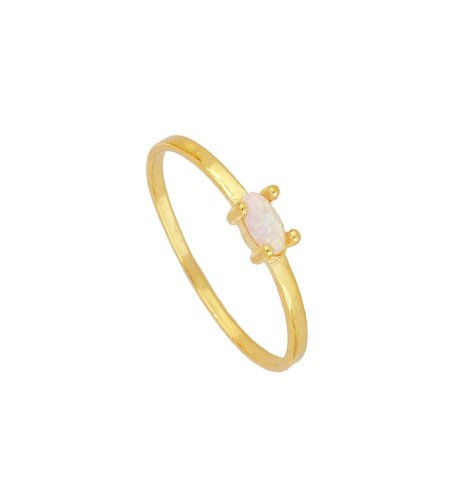 RING NOUR WHITE GOLD | Bymarta.es