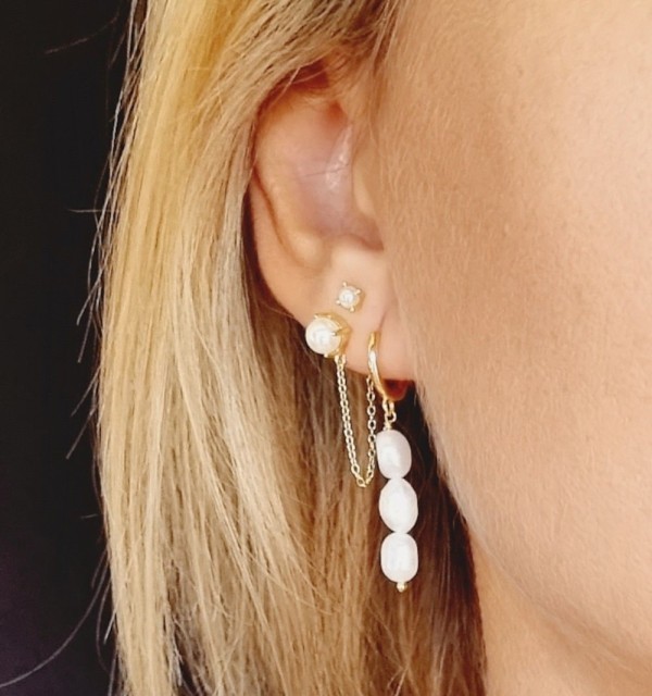 EARRING ENIT GOLD | Bymarta.es