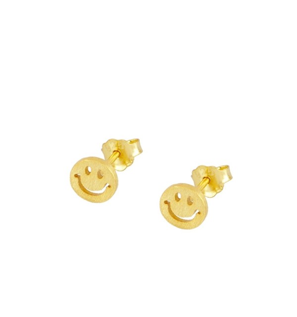 EARRING SMILEY MINIS GOLD | Bymarta.es
