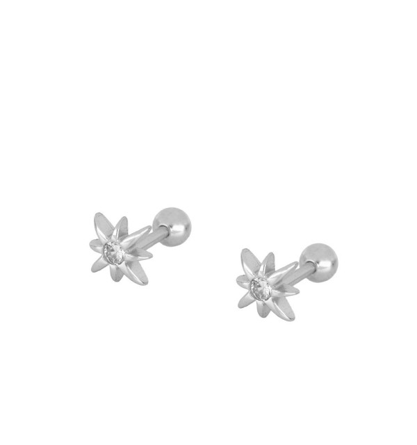 Pendiente piercing mini, disponible en plata de primera ley