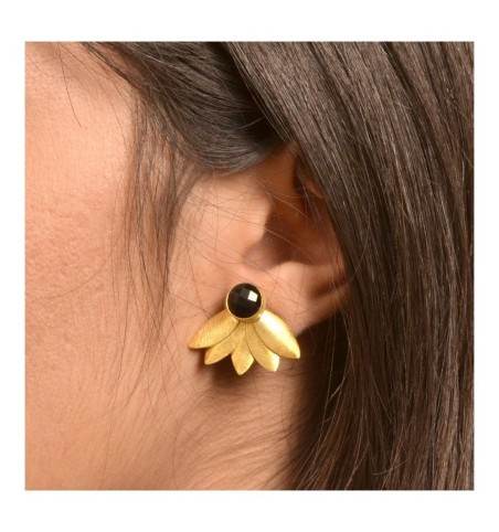 PENDIENTE PALMIRA GOLD | Bymarta.es