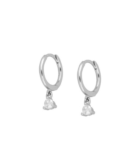 PENDIENTES TOPI HOOPS SILVER| Bymarta.es