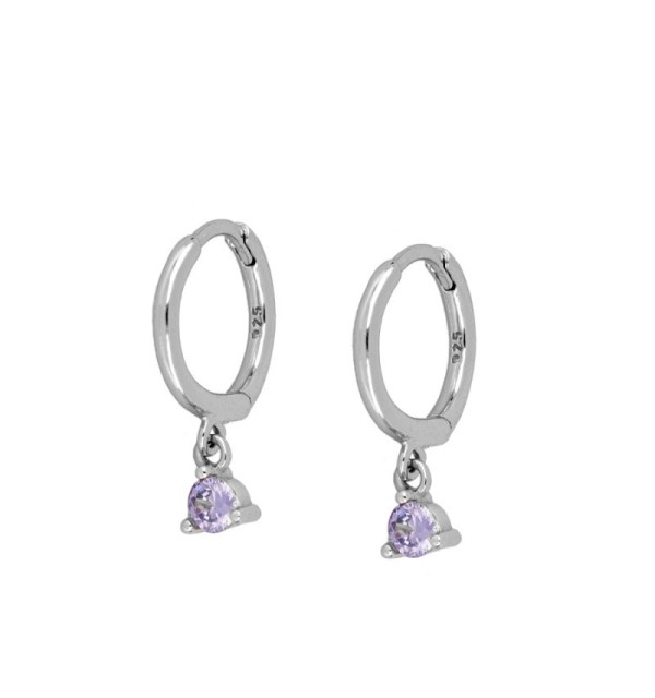 PENDIENTES TOPI HOOPS SILVER| Bymarta.es