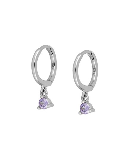 PENDIENTES TOPI HOOPS SILVER| Bymarta.es