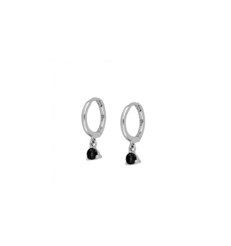PENDIENTES TOPI HOOPS SILVER| Bymarta.es