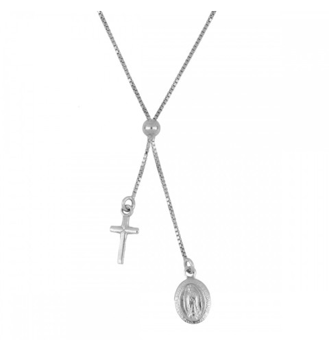 NECKLACE RELIGIOUS SILVER| Bymarta.es