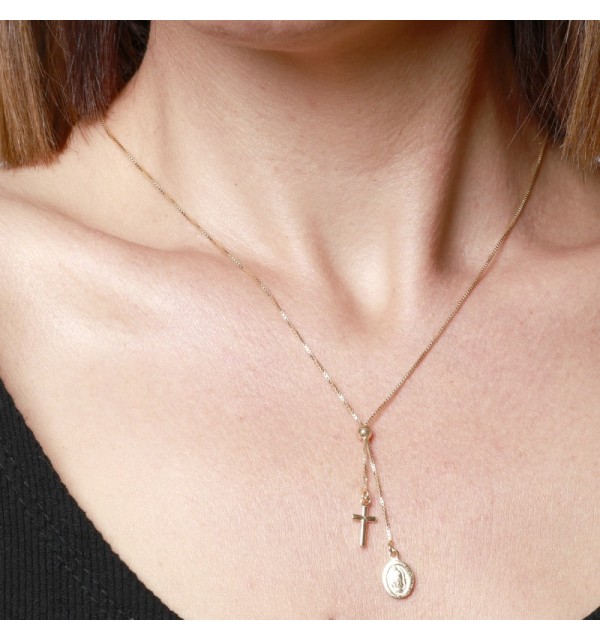 COLLAR RELIGIOUS GOLD | Bymarta.es
