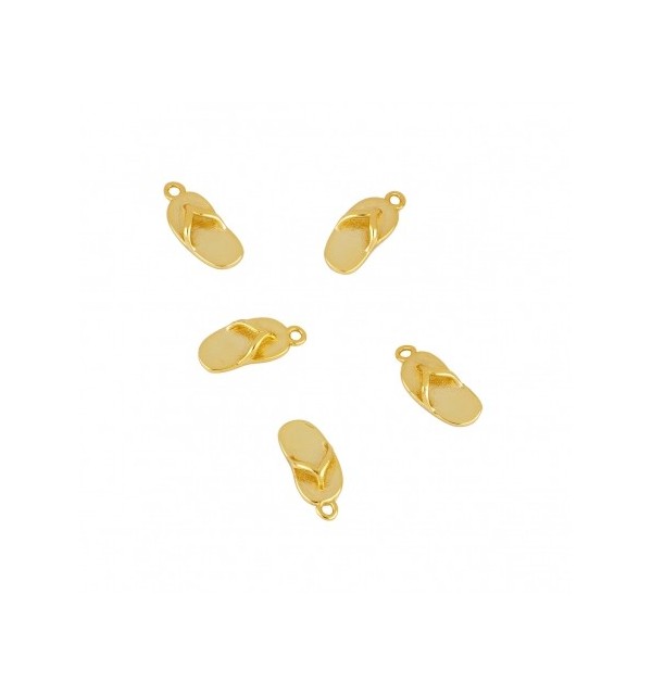 FLIP FLOP CHARM GOLD | Bymarta.es