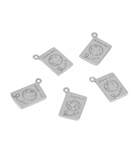 PASSPORT CHARM SILVER | Bymarta.es