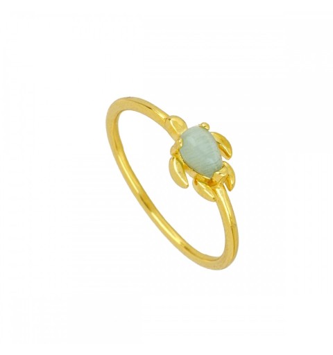 RING RIOMAR BLUE GOLD | Bymarta.es