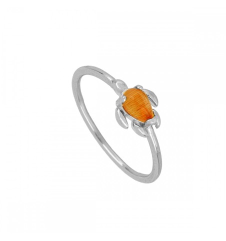 ANILLO RIOMAR ORANGE SILVER| Bymarta.es