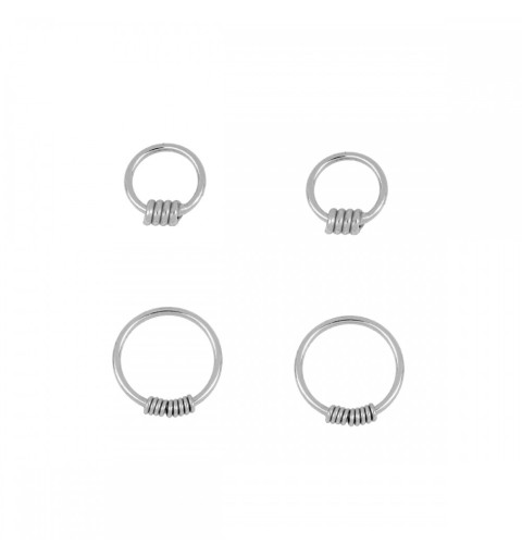 PENDIENTES RUE SILVER| Bymarta.es