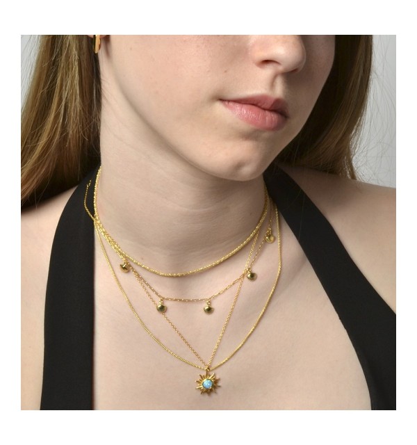 NECKLACE GIO GOLD| Bymarta.es